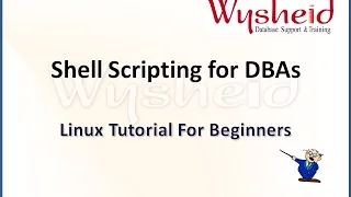 Shell Scripting - Part 1 Shell scripting for DBA Oracle Shell Scripting