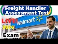 2026 Walmart Freight Handler Assessment Live Test Answers secured 97 marks