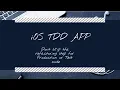 iOS TDD APP Refactoring the Test Code and Production Code