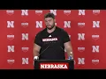 Nebraska Football Rocco Spindler Michigan State week press conference