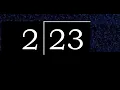 Divide 23 by 2 decimal result Division with 1 Digit Divisors Long Division How to do