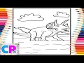 Triceratops Coloring of - Nostalgia NomiaTunes Release