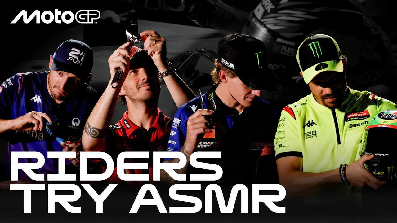 MotoGP riders do ASMR for the first time🎙️