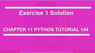 Exercise 1 solution Python tutorial 144