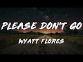 Wyatt Flores - Please Don't Go (Lyrics)