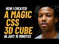Magic Glowing Cube using CSS Only - 15 Minute Fun Animation Tutorial