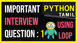 Interview Question Find the Top 5 Largest Numbers in a list in Python Python Tamil