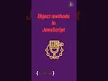 object methods in javascript object in javascript tutorial in 1 minutes