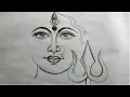 Download Lagu how to draw maa durga  face pencil sketch for beginners step by step,how to draw maa durga,