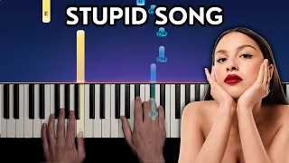 Olivia Rodrigo - stupid song - Easy Piano Tutorial