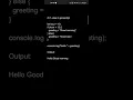 if-else program in javascript