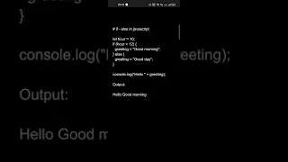 if-else program in javascript