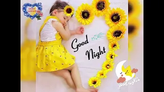 Cute Baby Girl Sleeping Gif Animated Image with Music