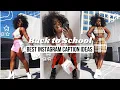 Back to School Instagram Caption Ideas College and High School Captions
