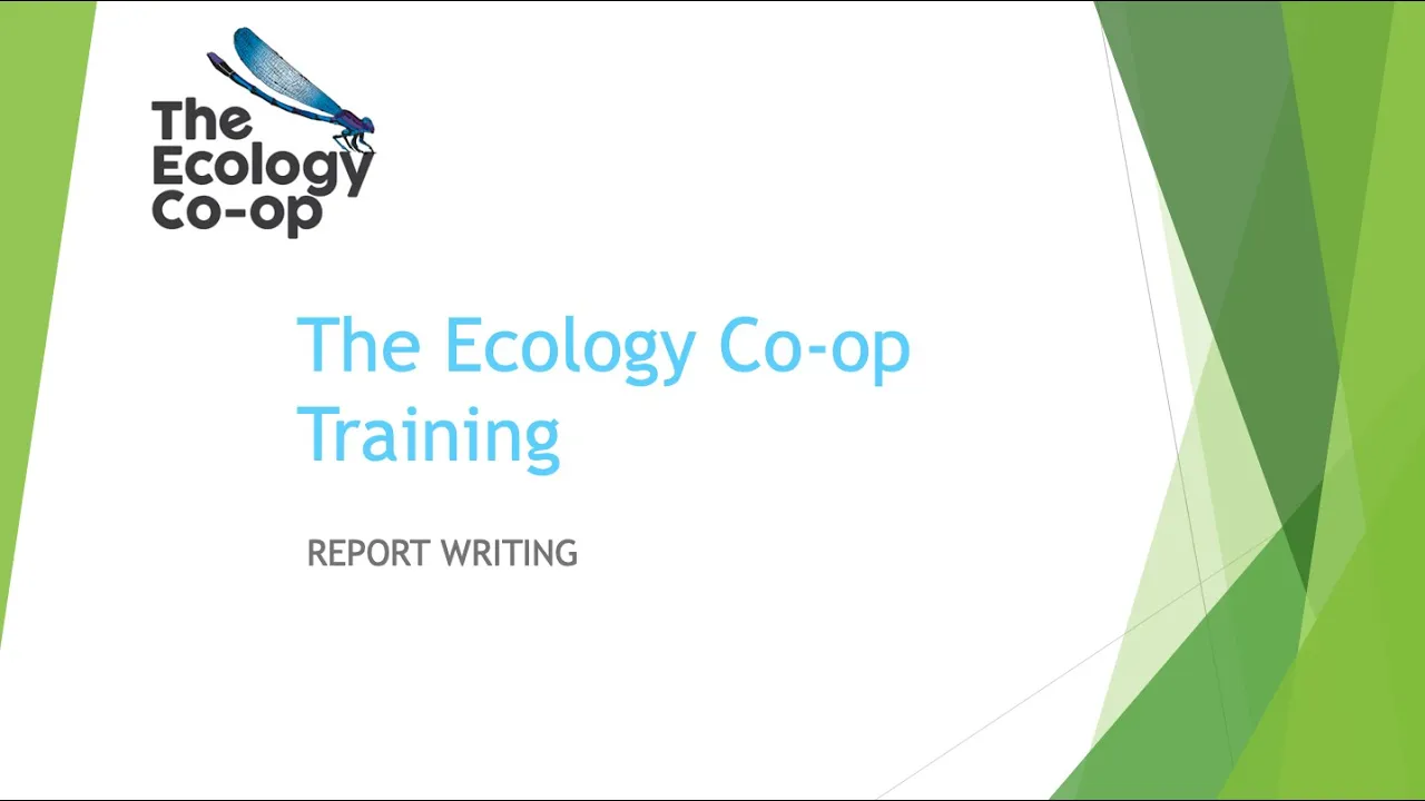 The Ecology Co-op Report Writing Training