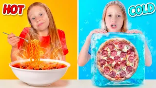 Nastya y la amistosa competencia: Frío vs. Caliente