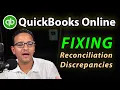 QuickBooks Online Fixing Reconciliation Discrepancies