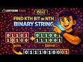 LeetCode 1545 Find Kth Bit in Nth Binary String Recursion Trick