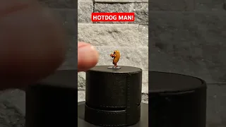Greenstuff sculpt of a hotdog man avatar for  Twitch streamer Kenan45. #hotdog #miniaturesculpting