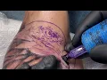 Painful tattoo Eagle on Fist