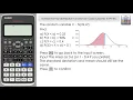 Inverse Normal Distribution Function on a Casio Classwiz fx-991EX fx-570EX