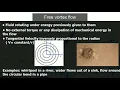 What is Free vortex flow and Forced vortex flow