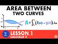 Area Between Two Curves Calculus 2 Lesson 1 - JK Math