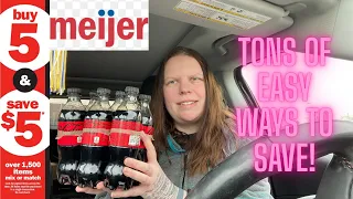 Meijer couponing deals - Grab tons of easy savings with the buy 5 save 5