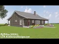 Budget-Friendly Ranch Farmhouse Home Plan 28939JJ Virtual Tour with Interiors ADHousePlan Exclusive
