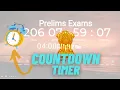 BEST Countdown timer for competitive exam IAS NEET JEE SSC