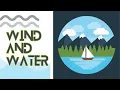 Wind and wind and water change the shape of landforms shaped by erosion