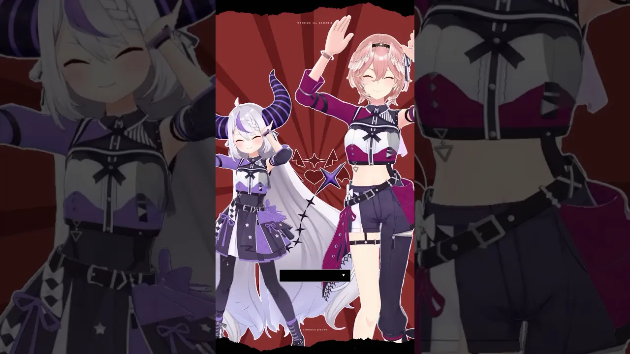 どちらが天使でどちらが悪魔？ #shorts #hololive #ホロライブ #鷹嶺ルイ #ラプラスダークネス #天天天国地獄国