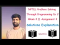 NPTEL Problem Solving Through Programming In C Week 2 Assignment 2 Solution Explanation