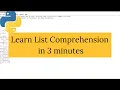 What is List Comprehension In Python Python Interview Question Python Tutorial