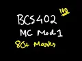MC MODULE 1 BCS402 MICROCONTROLLERS 22 Scheme VTU 4th SEM CSE