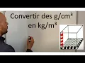 Density convert to