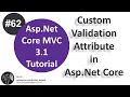 Custom Validation Attribute in asp net core Asp Net Core tutorial