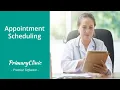 Appointment Scheduling Tutorial PrimaryClinic Practice Software