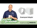 How to connect your downspout to your drain pipe NDS downspout adapter