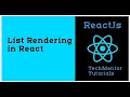 - List Rendering in React Hindi React js Tutorial