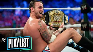 every cm punk wwe title win wwe playlist