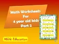 Free Math Worksheets for 4 and 5 year old Kids numbers worksheet preschool math worksheets