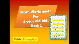 Free Math Worksheets for 4 and 5 year old Kids numbers worksheet preschool math worksheets