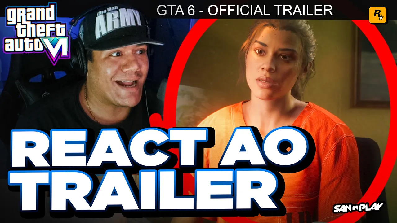 SAIU!! TRAILER do GTA 6 OFICIALMENTE DISPONÍVEL Antes da Hora! - Reagindo ao Trailer! #gta6trailer