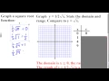 Algebra 2 Lesson 6-5 part 1 - Graph Square Root and Cube Root Functions