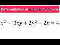 Differentiation of Implicit Functions SHS 2 ELECTIVE MATH