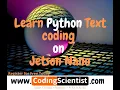 Lesson 16 - Python Coding on Jetson Nano