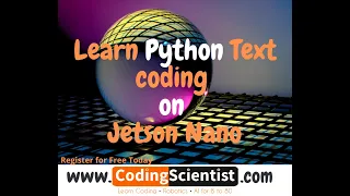 Lesson 16 - Python Coding on Jetson Nano