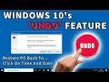 Download Lagu SYSTEM RESTORE WINDOWS 10: Restore your PC to an earlier time and date