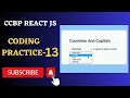 Capitals App Coding Practice 13 REACT JS NxtWave CCBP 4 0